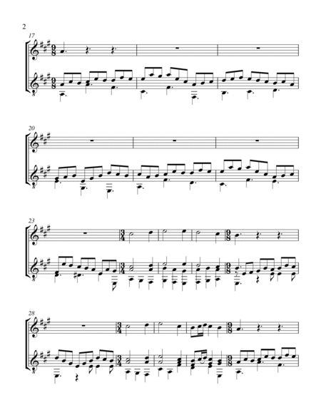 Jesu, Joy of Man's Desiring (Violin and Guitar) - Score and Parts image number null