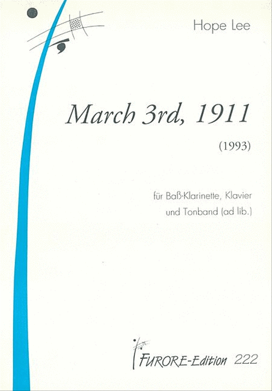 March3rd, 1911 Clarinet Solo scores gallery preview page 1