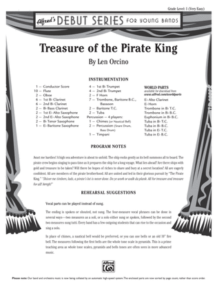 Book cover for Treasure of the Pirate King: Score