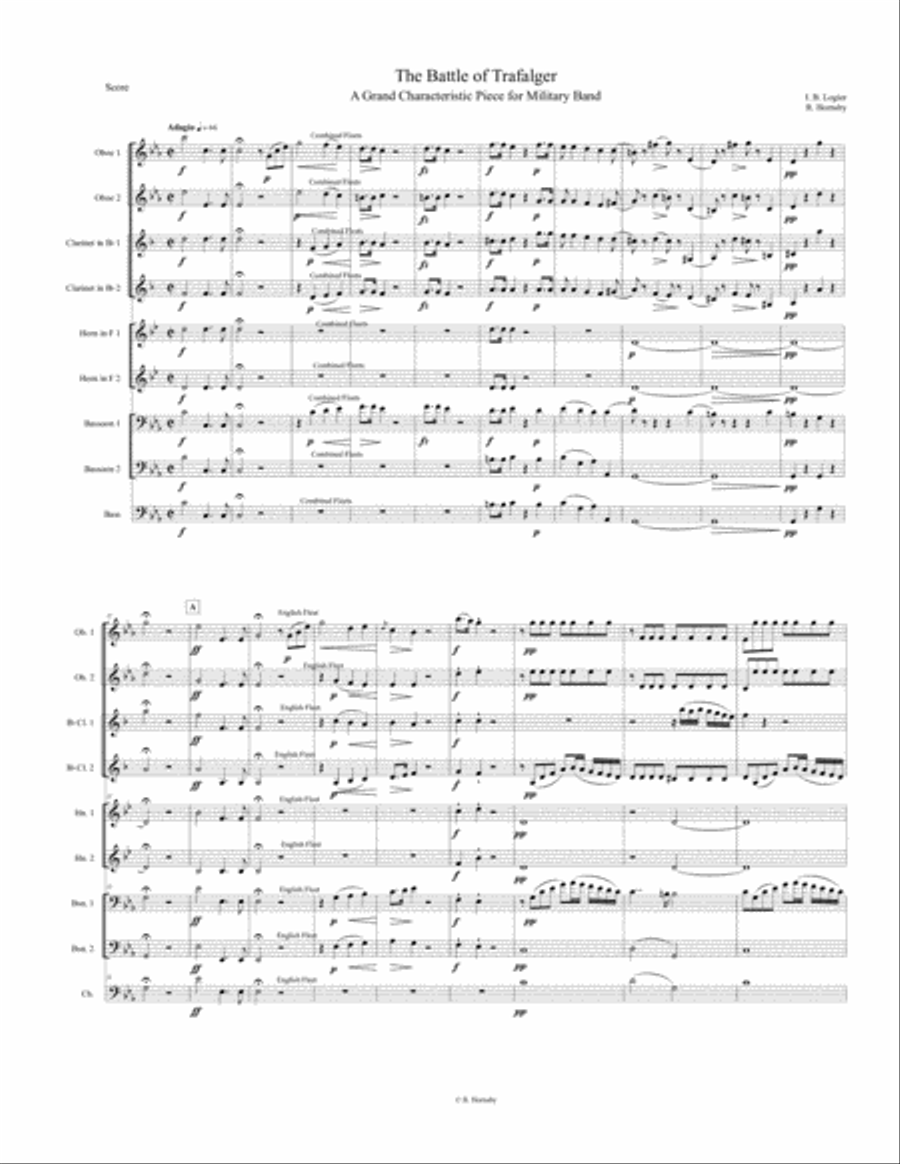 Battle of Trafalgar Woodwind Ensemble scores gallery preview page 4
