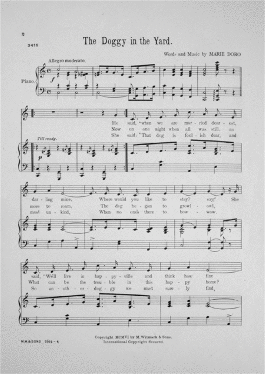 The Doggy in the Yard Voice scores gallery preview page 2