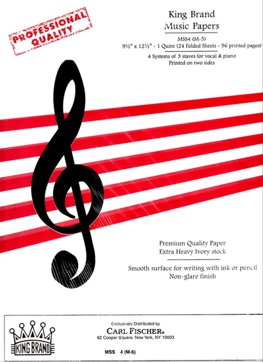 Kings Brand Music Papers Voice scores gallery preview page 1