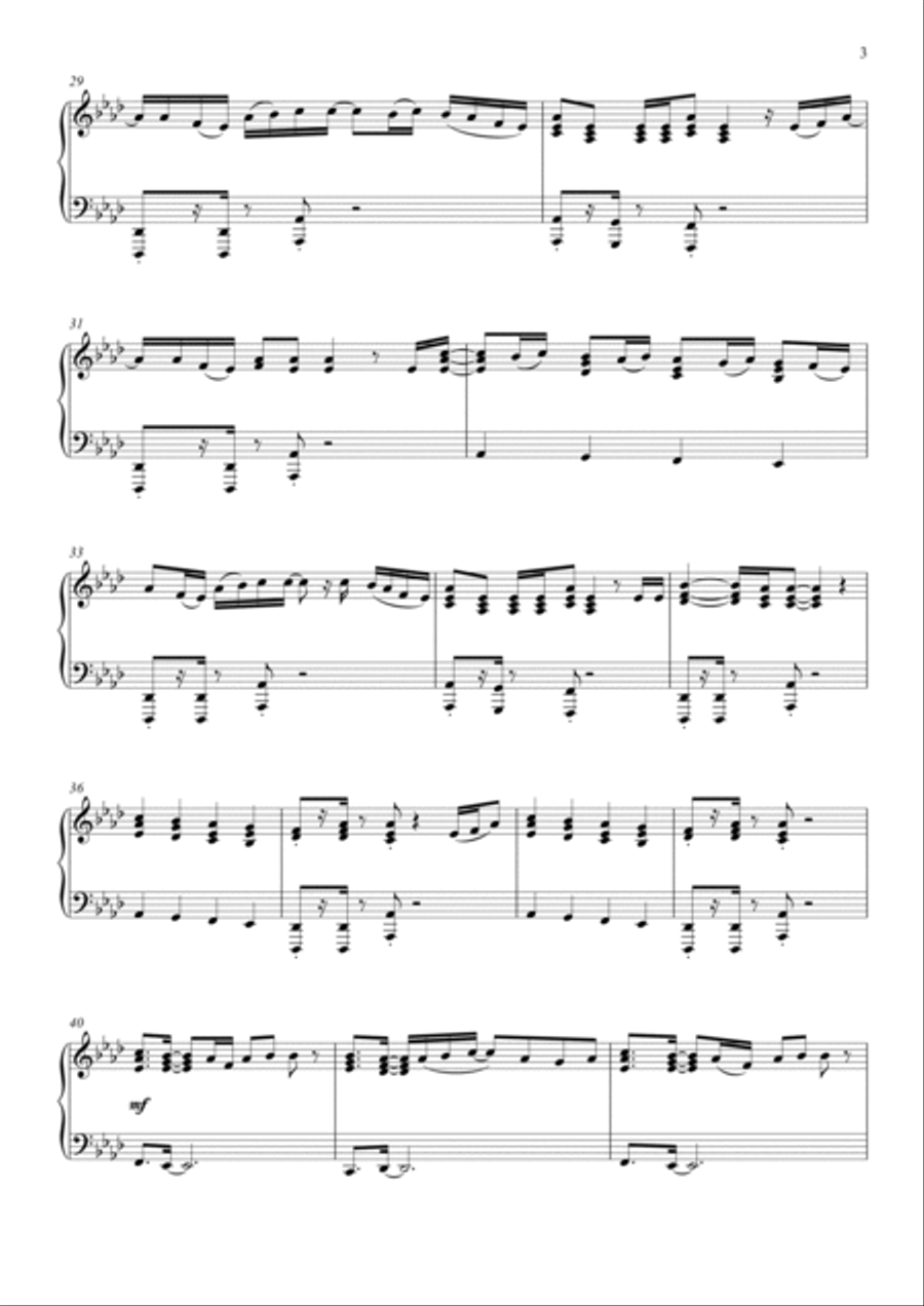 Big God Big God Piano Solo scores gallery preview page 3