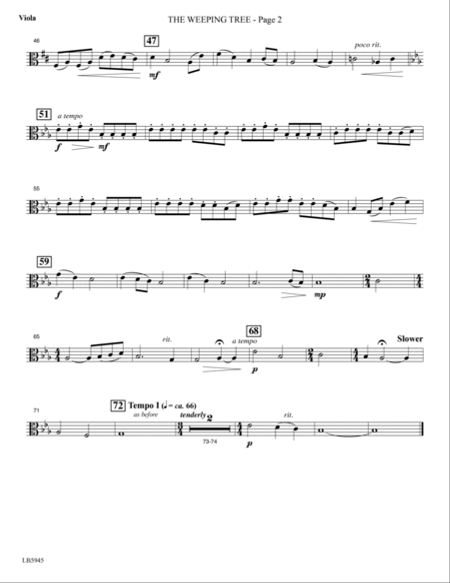 The Weeping Tree - Viola Choir scores gallery preview page 3