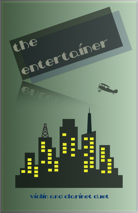 Book cover for The Entertainer by Scott Joplin, Violin and Clarinet Duet
