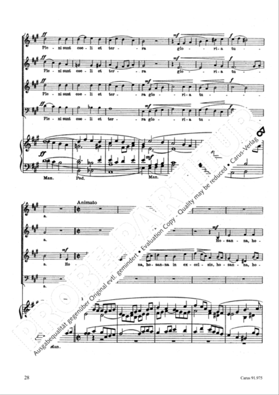Missa pro pace 4-Part scores gallery preview page 31