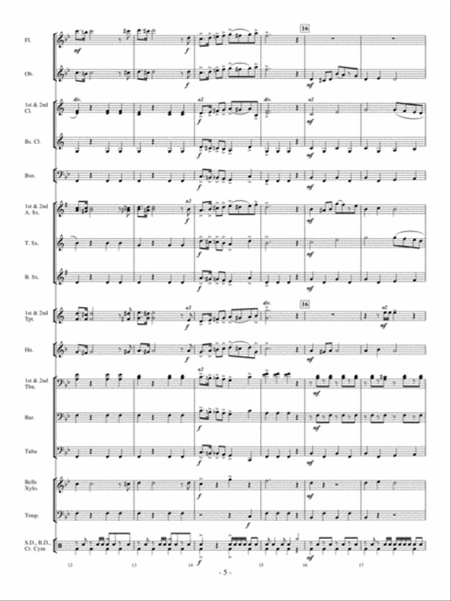 Three Ring Circus Concert Band scores gallery preview page 4
