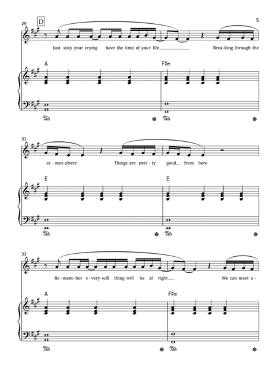Sign Of The Times Sign Of The Times Voice scores gallery preview page 5