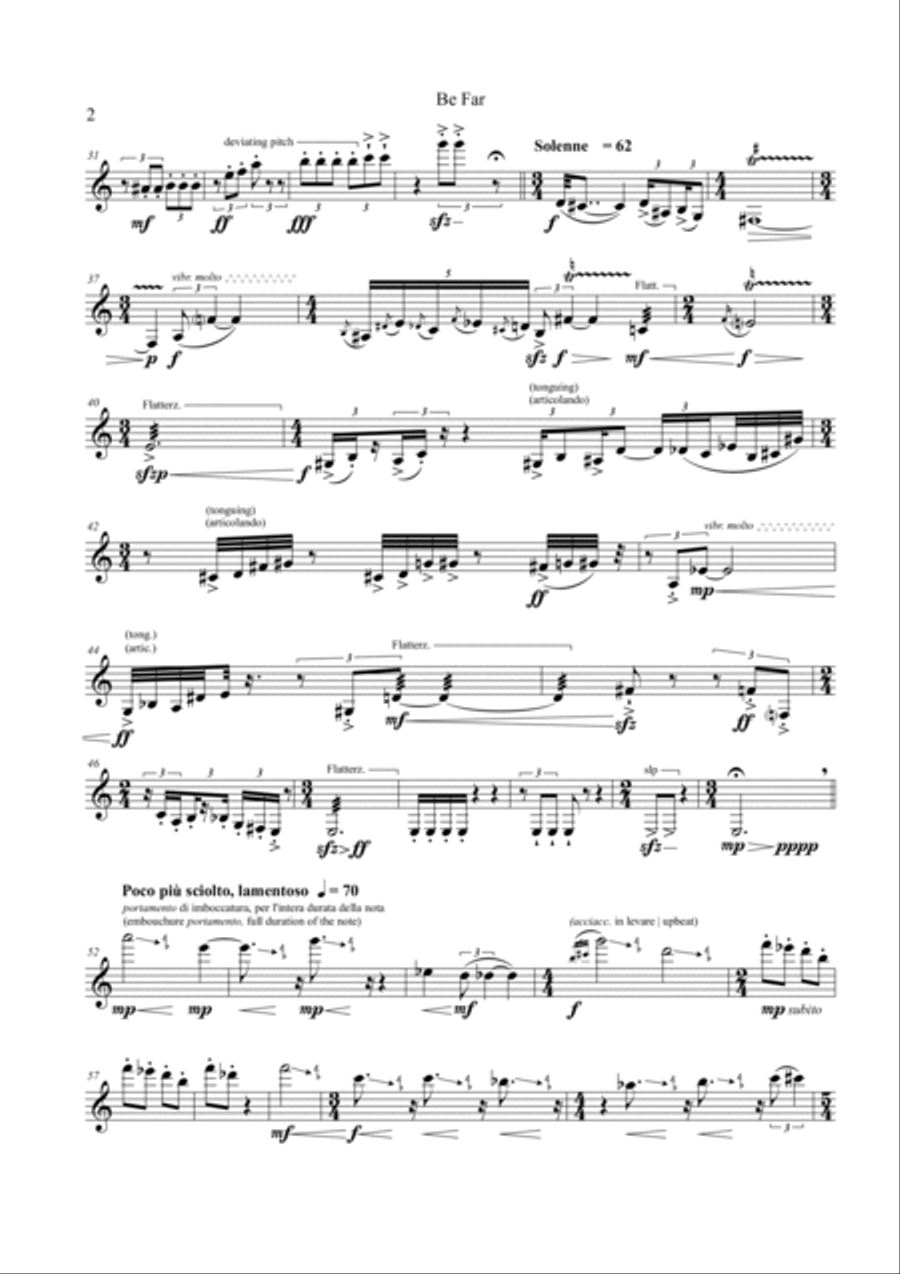 Umberto Bombardelli: BE FAR (ES-22-015) B-Flat Clarinet scores gallery preview page 4