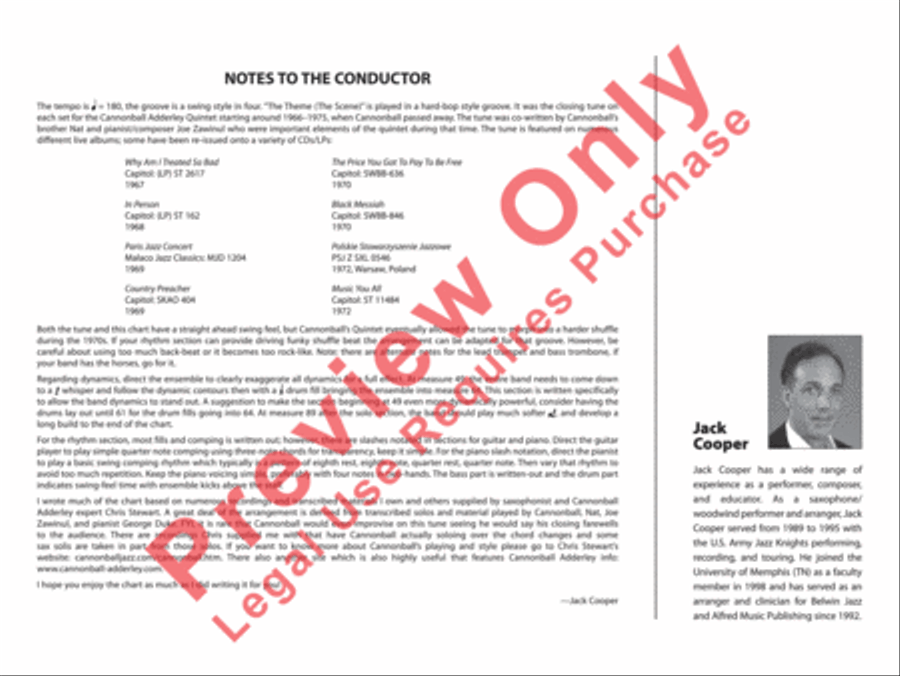 The Theme (The Scene) Jazz Ensemble scores gallery preview page 3