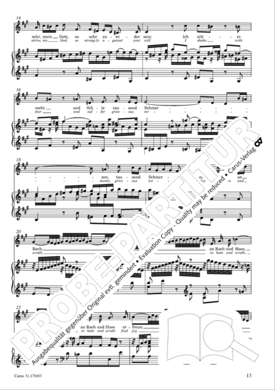 O blessed rest, o welcome heart's delight (Vergnugte Ruh, beliebte Seelenlust) Flute scores gallery preview page 14