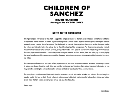 Children of Sanchez: Score