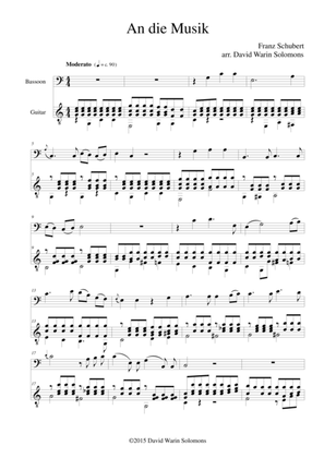 An die Musik for bassoon and guitar
