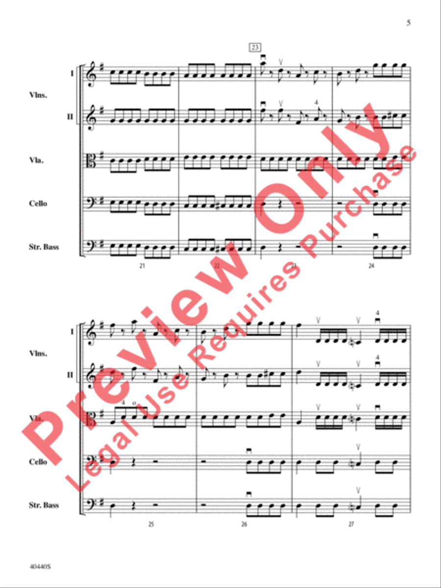 Symphony No. 29, K. 201 Symphony No. 29, K. 201 String Orchestra scores gallery preview page 6