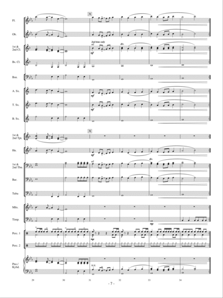 Danse Des Dauphins Concert Band scores gallery preview page 6