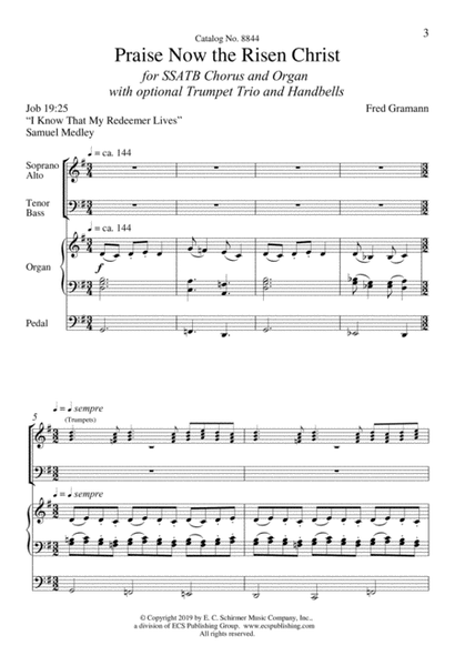 Praise Now the Risen Christ (Choral Score)