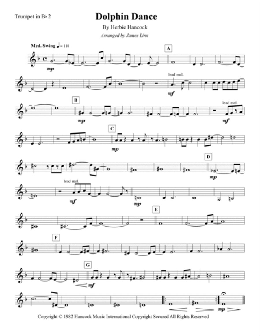 Dolphin Dance Dolphin Dance Brass Quintet scores gallery preview page 2