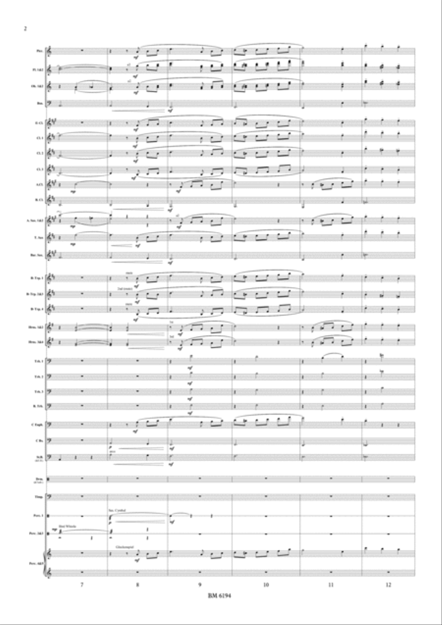 Circus Town Parade March for Wind Band Concert Band scores gallery preview page 3