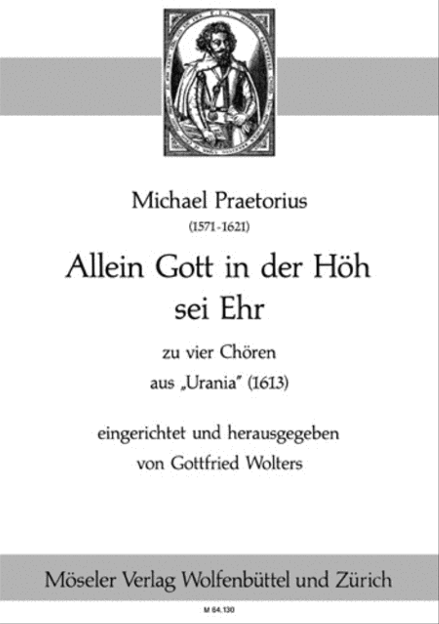 Allein Gott in der Hoh sei Ehr 4-Part scores gallery preview page 1