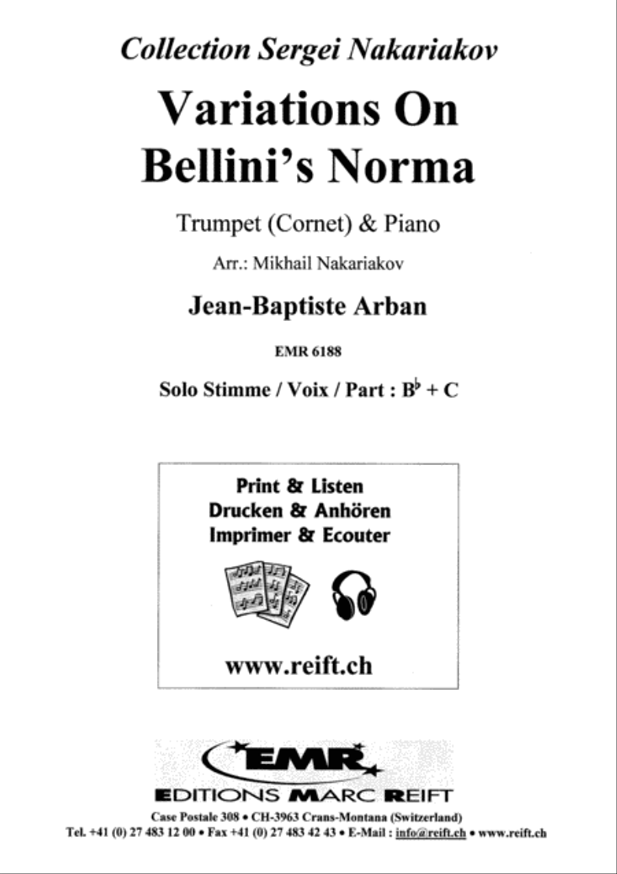 Variations On Bellini's Norma Cornet scores gallery preview page 10