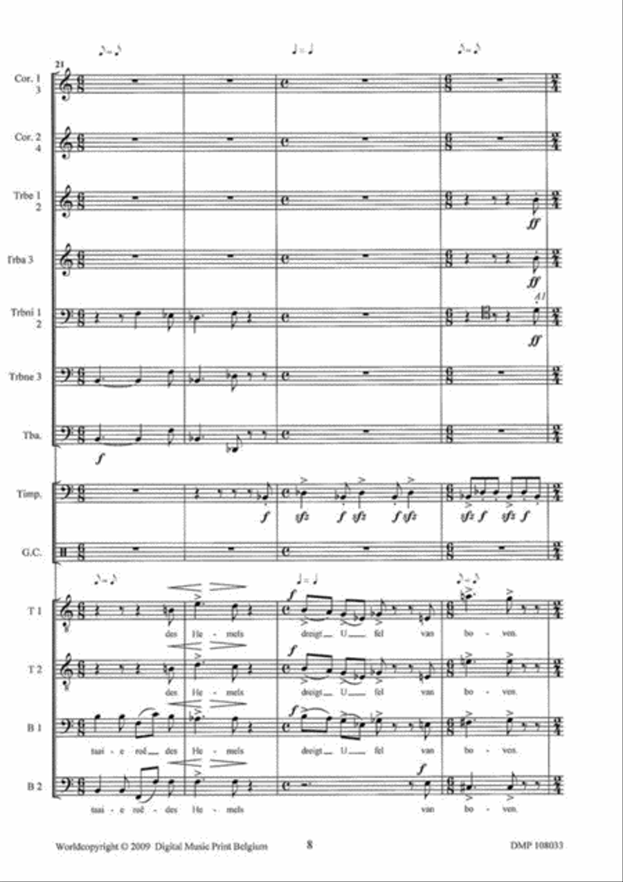 Reizang Van Jeruzalemmers Unison Choir scores gallery preview page 7