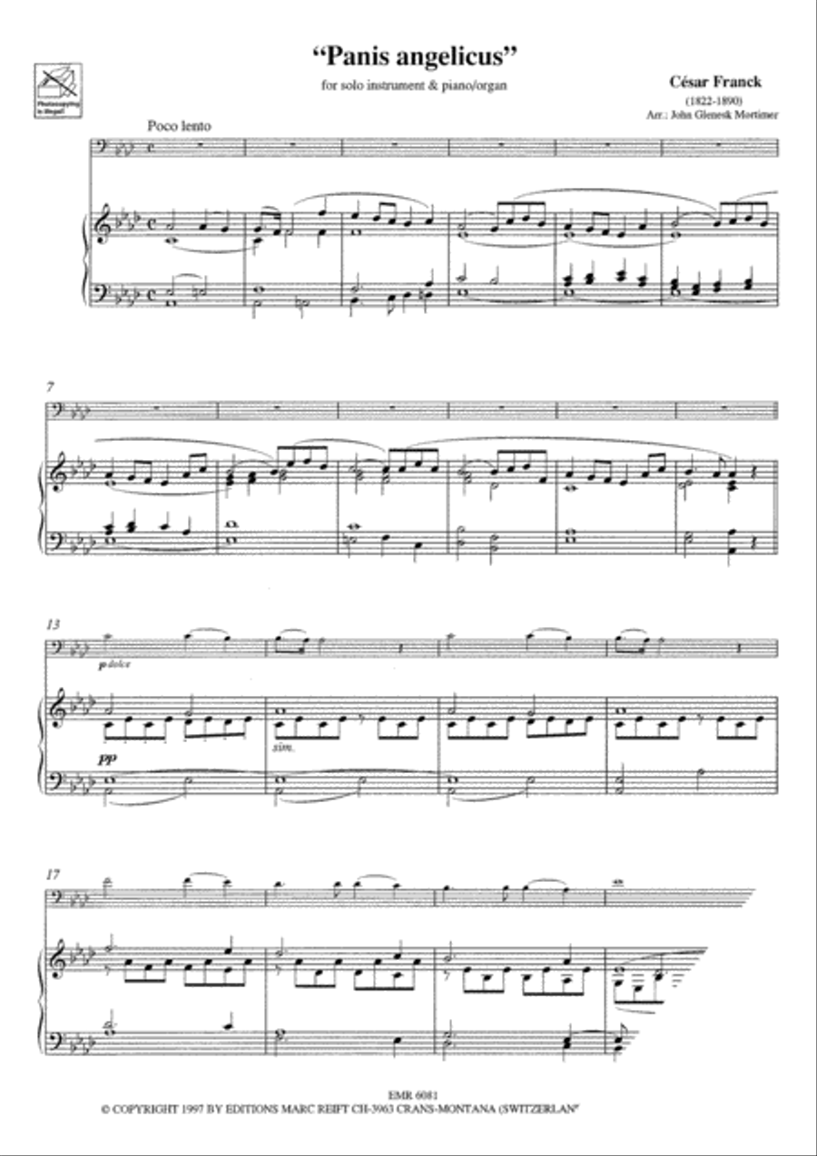 Panis Angelicus Panis Angelicus Clarinet Solo scores gallery preview page 3