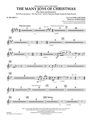 The Many Joys Of Christmas (Set One) - Bb Trumpet 2