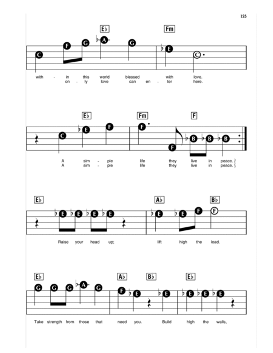 Two Worlds (from Tarzan) Electronic Keyboard scores gallery preview page 2