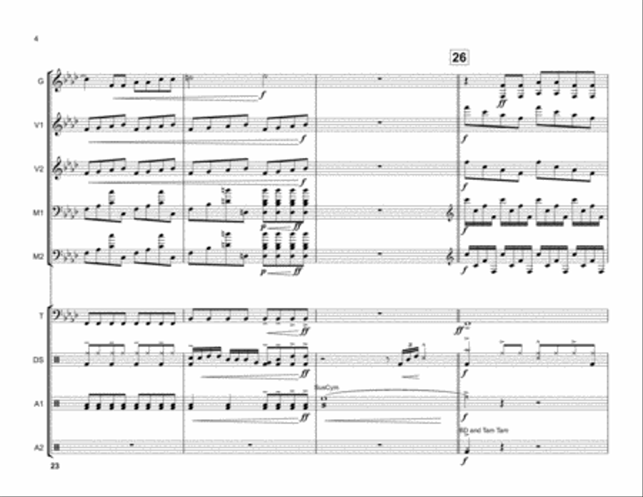 Mad World Percussion Ensemble scores gallery preview page 5