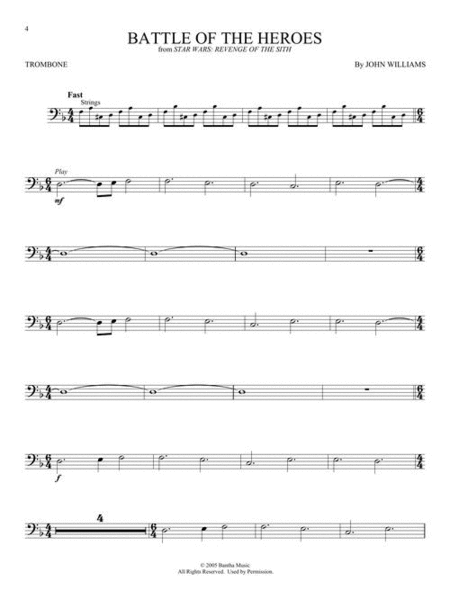 Star Wars – Instrumental Play-Along for Trombone image number null