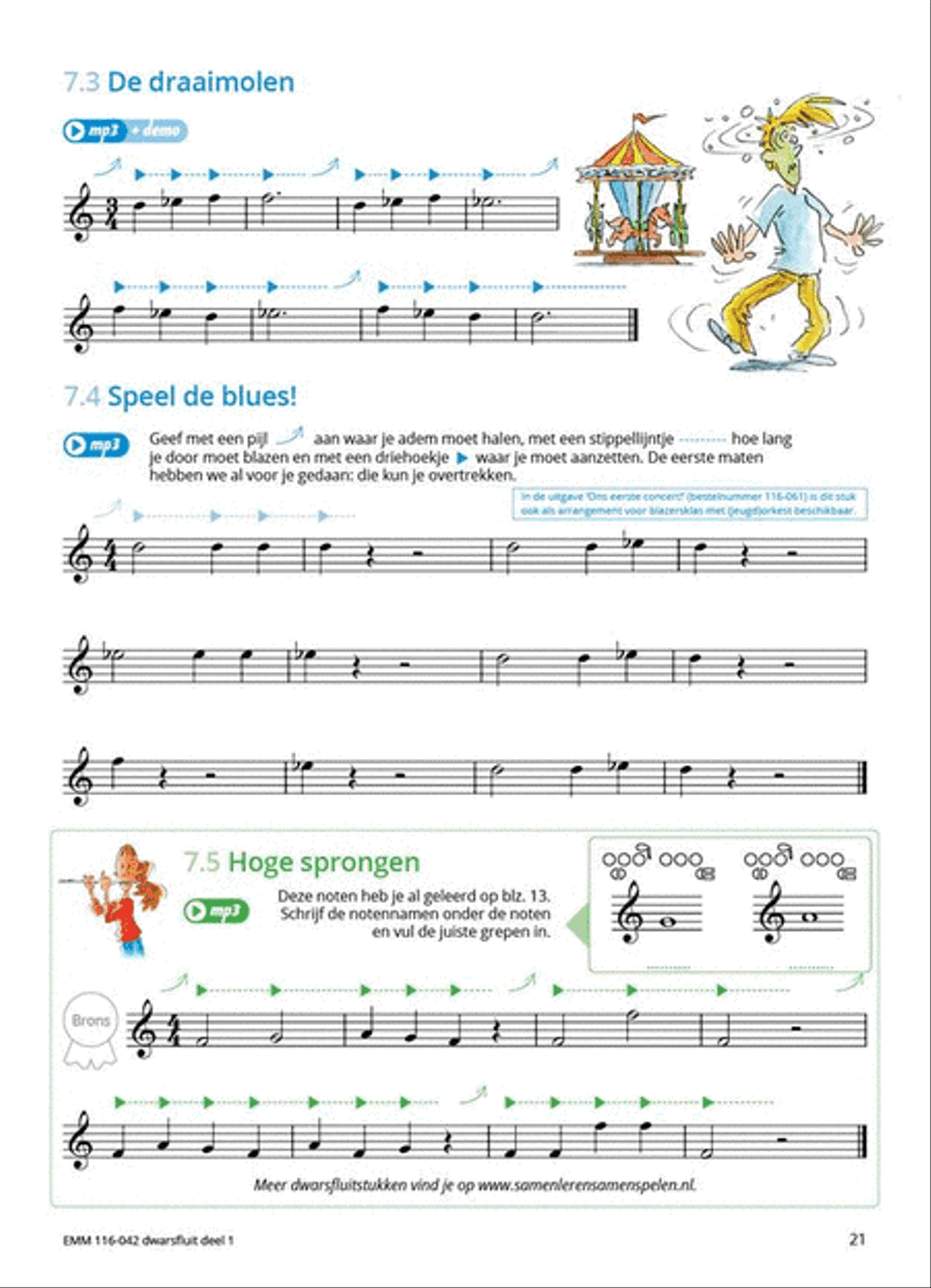 Samen Leren Samenspelen Dwarsfluit Flute Solo scores gallery preview page 8