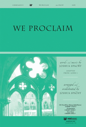 Book cover for We Proclaim - CD ChoralTrax