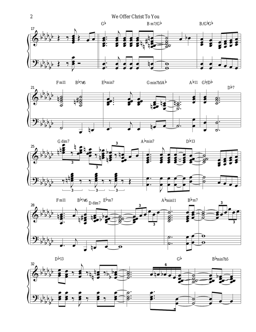 We Offer Christ To You Jazz Ensemble scores gallery preview page 3