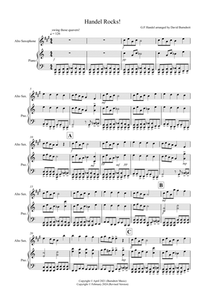 Handel Rocks! for Alto Saxophone and Piano