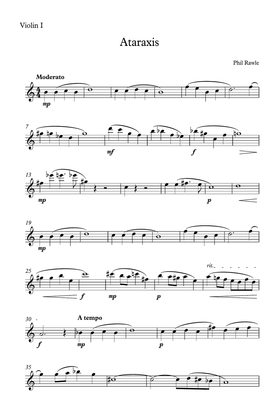 Ataraxis - String Quartet String Quartet scores gallery preview page 6