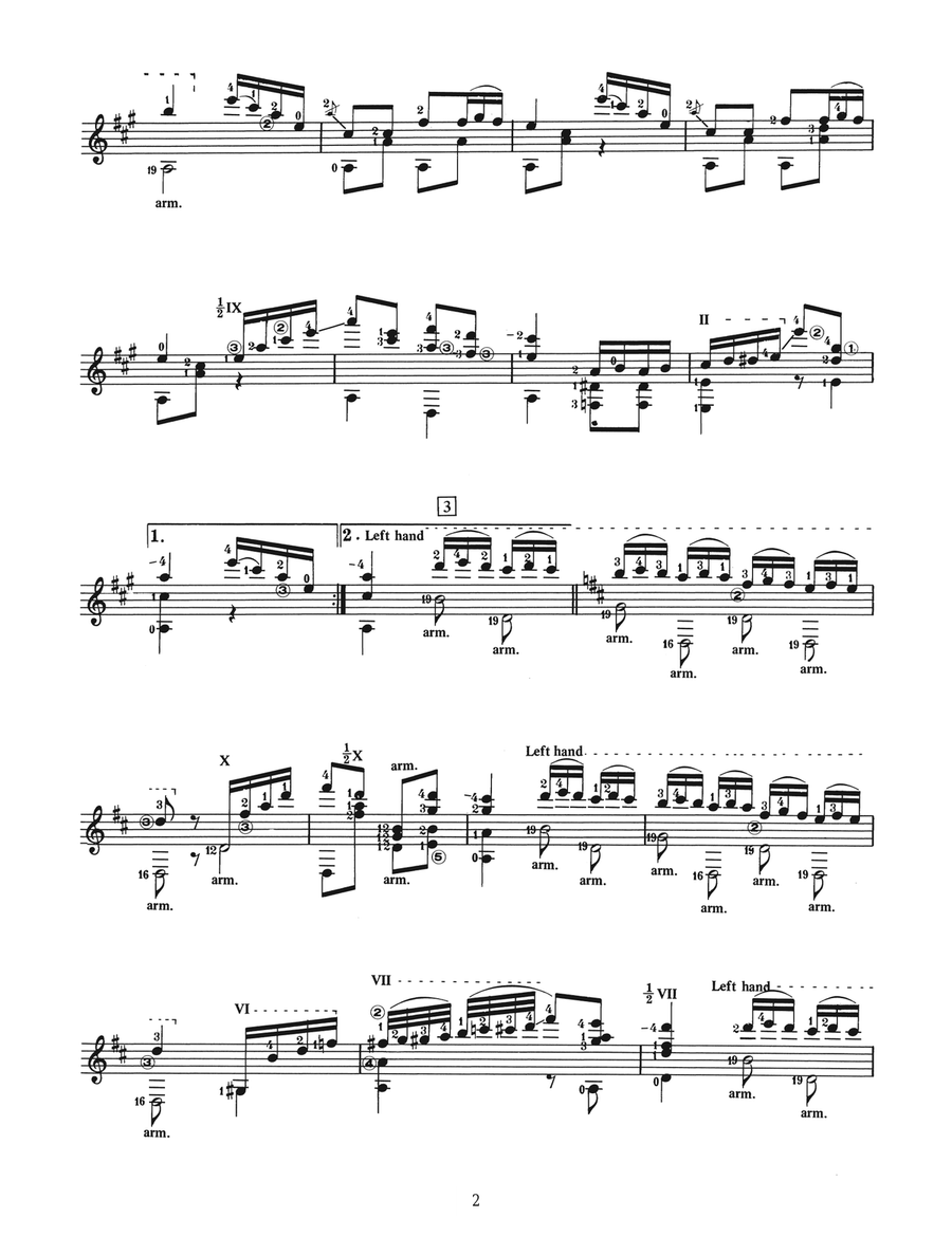 Alborada, Capriccio Acoustic Guitar scores gallery preview page 2