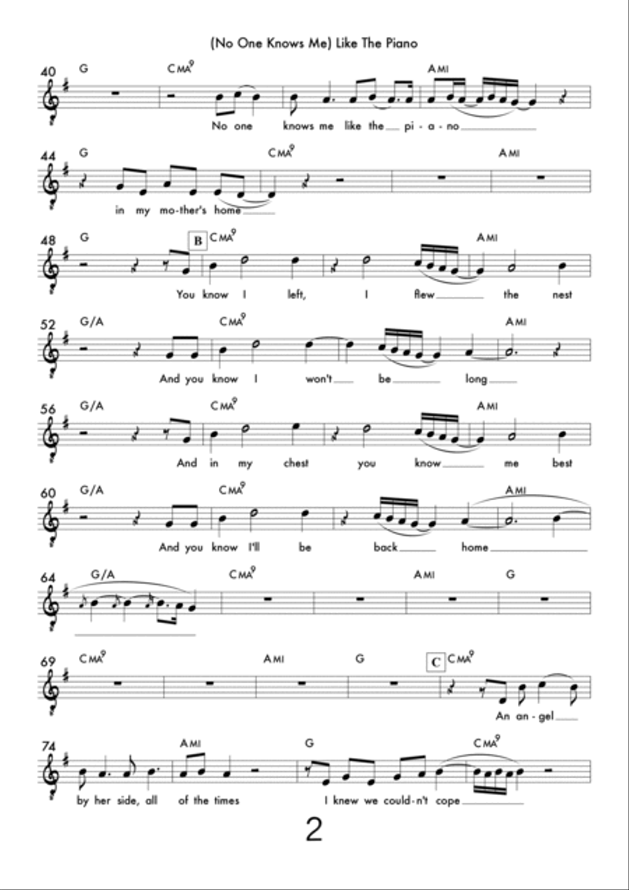 (no One Knows Me) Like The Piano Small Ensemble scores gallery preview page 2
