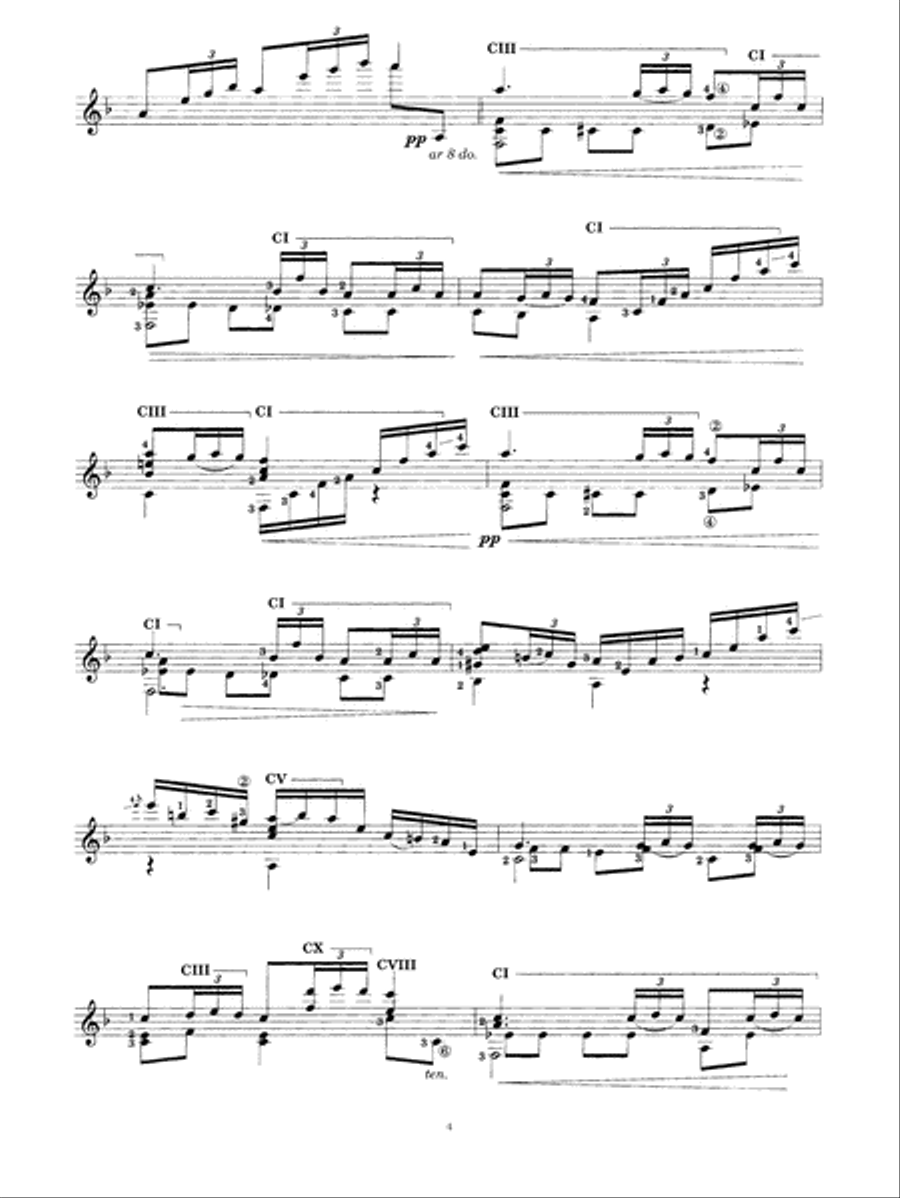 En La Alhambra (Capricho Morisco) Acoustic Guitar scores gallery preview page 4