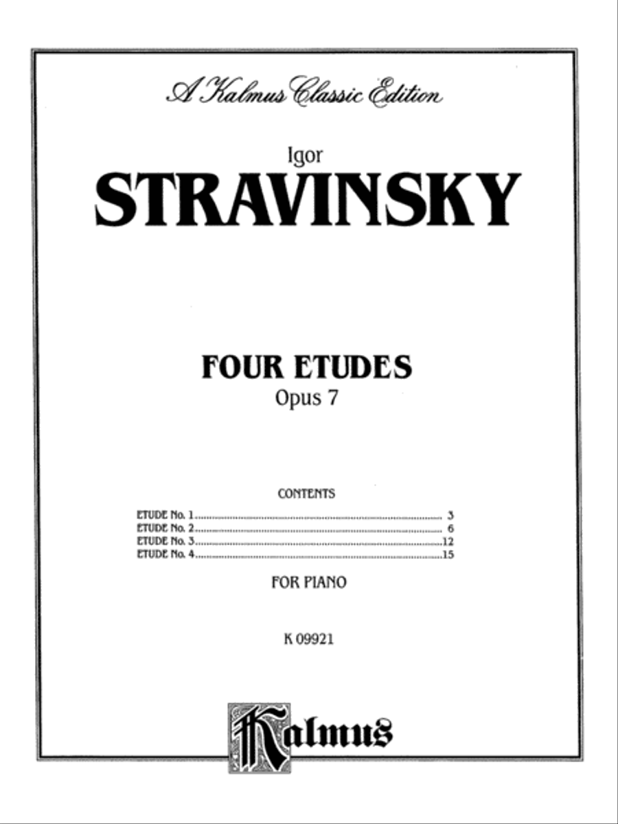 Four Etudes, Op. 7 Piano Method scores gallery preview page 2