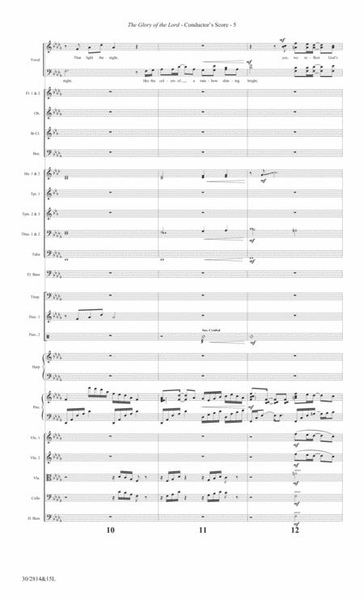 The Glory of the Lord - Orchestral Score and Parts