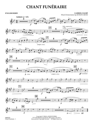 Chant Funeraire (arr. Myron Moss) - English Horn