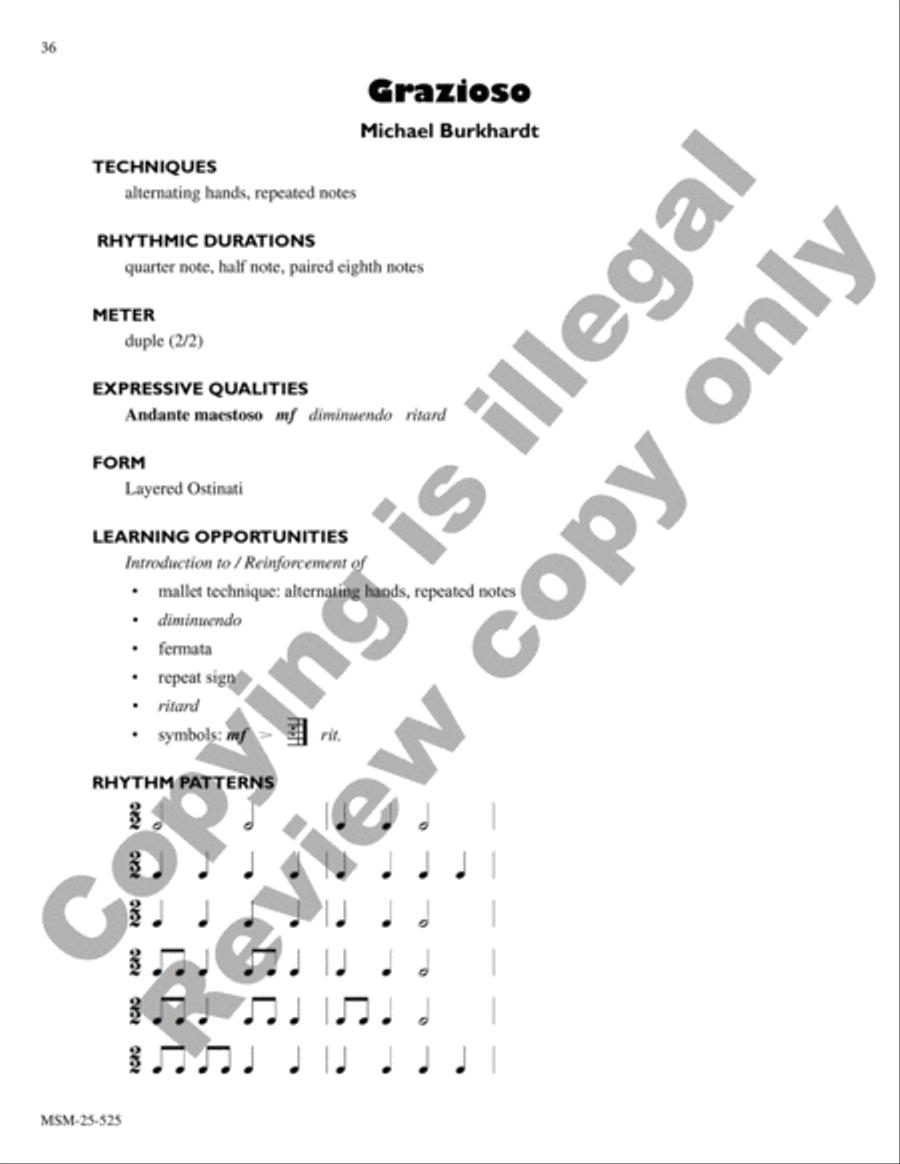 Six Original Compositions for Orff Ensemble Sacred scores gallery preview page 16