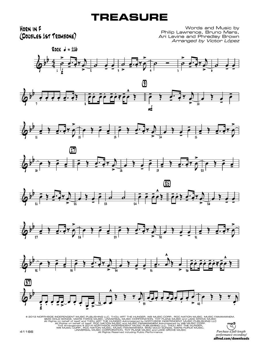 Treasure: 1st F Horn