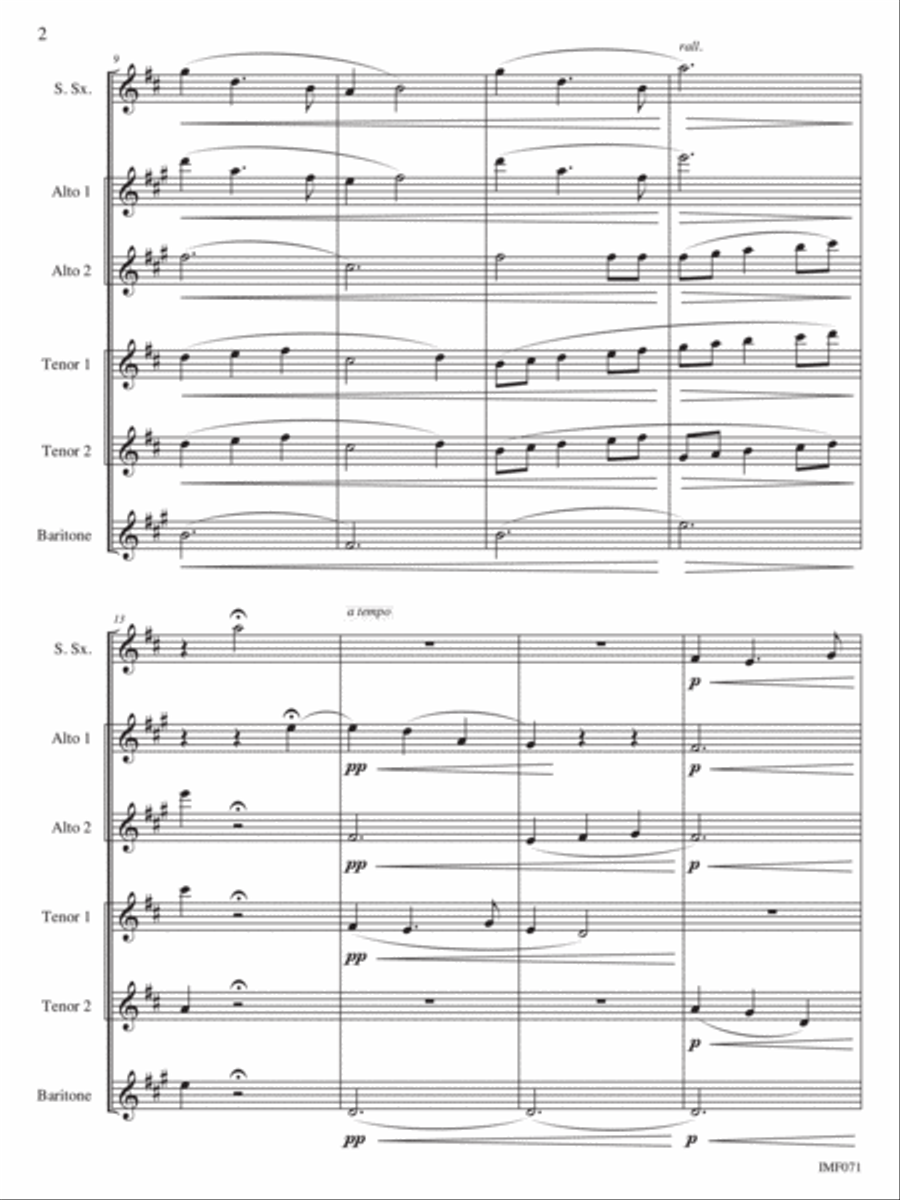 The Enchanted Garden The Enchanted Garden Tenor Saxophone scores gallery preview page 3