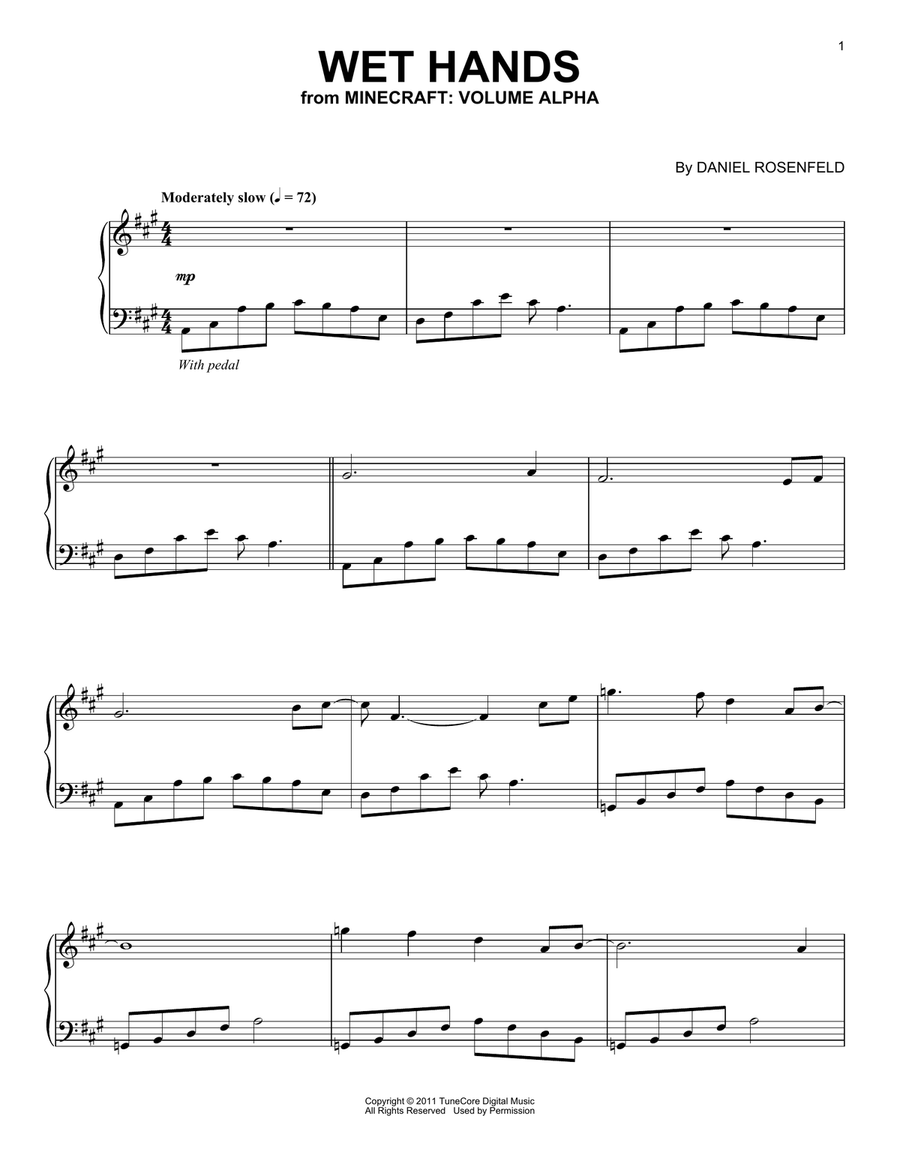 Minecraft wet hands piano cheap