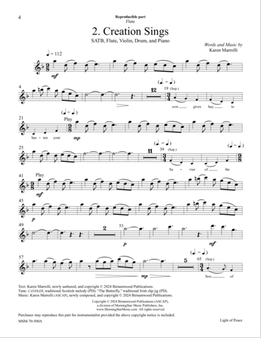Light of Peace Choir scores gallery preview page 4