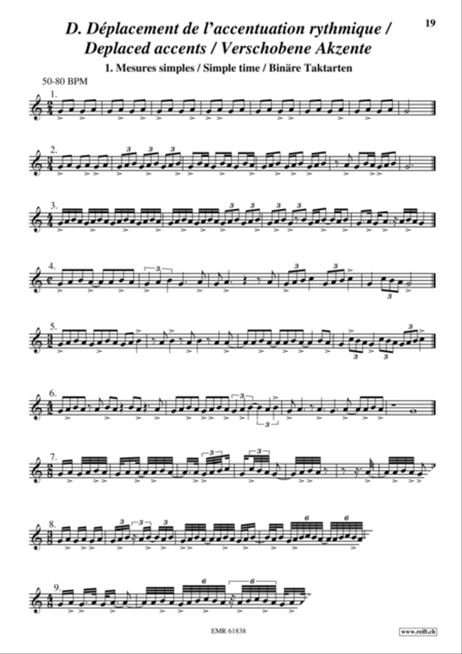 Exercices Rythmiques Volume 2 Cornet scores gallery preview page 11