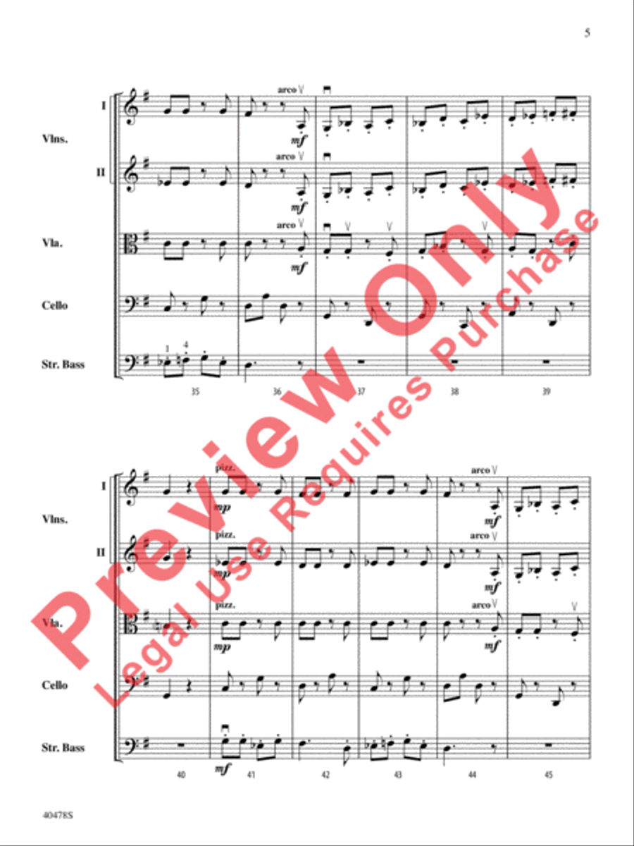 Coney Island Romp Coney Island Romp String Orchestra scores gallery preview page 6