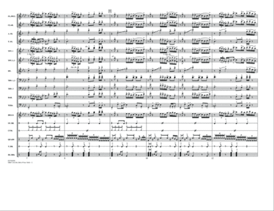 Talkin' Out The Side Of Your Neck - Full Score Marching Band scores gallery preview page 2