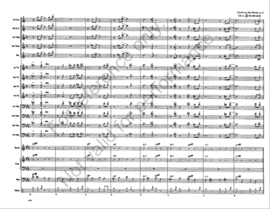 Count on the Blues Jazz Ensemble scores gallery preview page 10